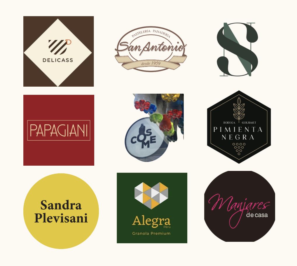 Logos de clientes de Pecana Sunrise en Perú